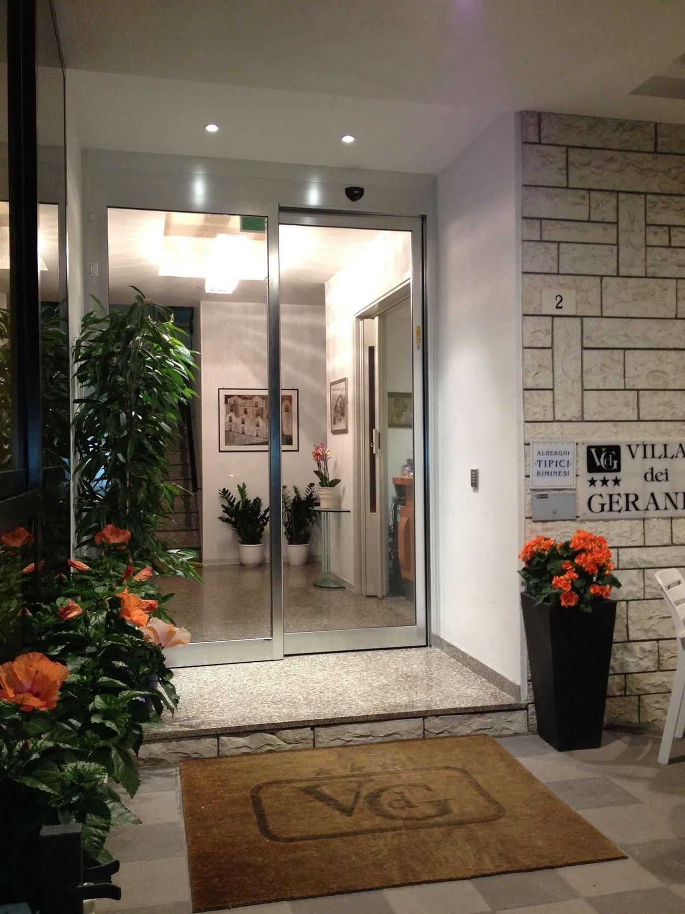 Hotel Villa Dei Gerani Rimini Exteriör bild